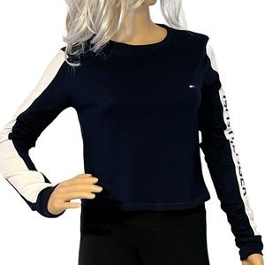 TOMMY HILFIGER Long Sleeve Ladies Shirt Top Sz XSmall